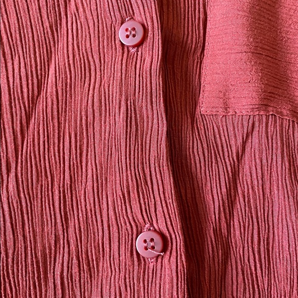 Red Button Down - Picture 4 of 6